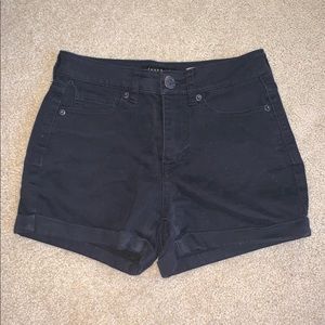 Black Jean shorts